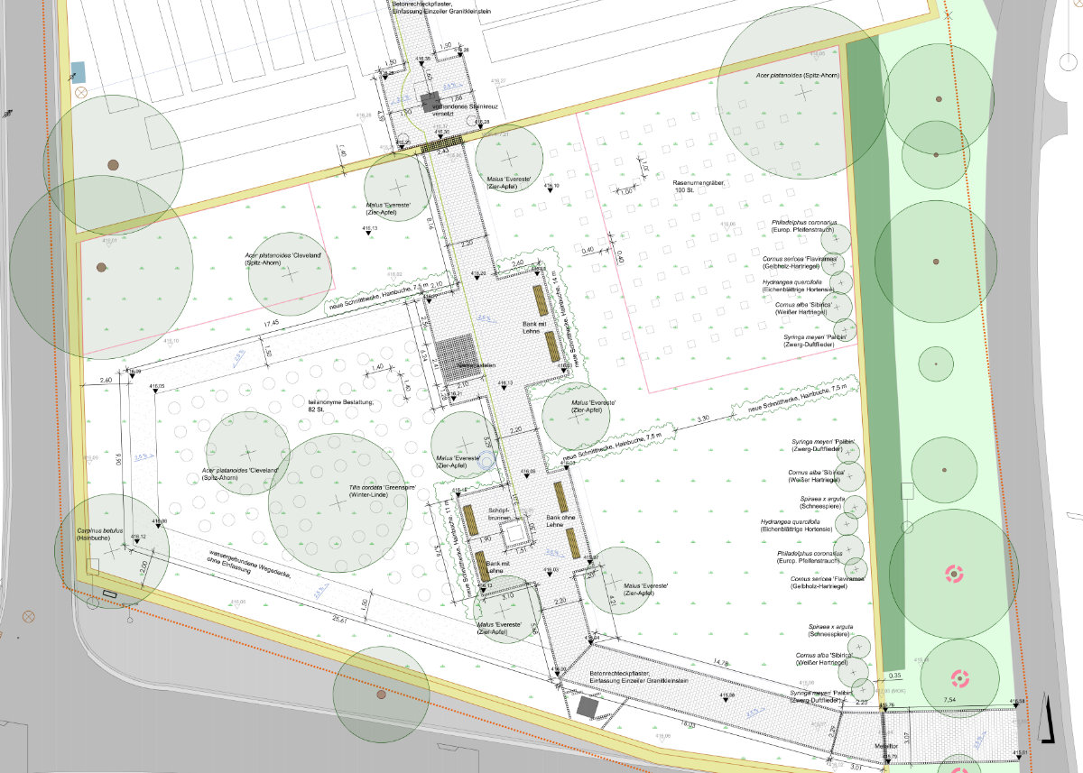 Lageplan Friedhofserweiterung
