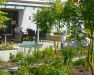 Terrassenbereich mit Stauden- und Kräuterpflanzungen